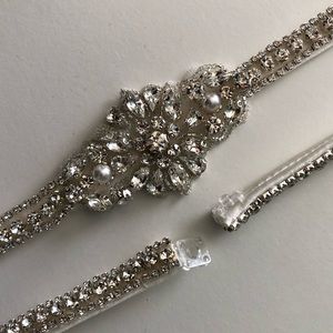 Morilee beaded bridal belt NEW